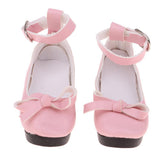 Maxbell 1/3 BJD Girl Dolls Princess Shoes - PU Leather Block High Heels - for LUTS for DOD for Lolita Dolls Party Clothing Accessory Pink - Aladdin Shoppers