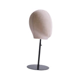 Maxbell Mannequin Head Model Fashion Hats Wig Display Stand for Hairdresser Training Black