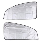 Maxbell 4x1 Pair Magnetic Sunshade Shield Curtains Double Sides for Car Oblique Window