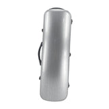 Maxbell Violin Case Lightweight Dustproof Shockproof Stylish Convenient Soft Padding Silver