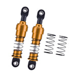 Maxbell 2 Pieces 1:10 RC Car Shock Absorber Metal Spring for Crawler Vehicles Trucks gold