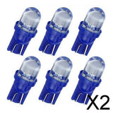 Maxbell 2x6x BlueT10 1W Wedge Car Light Lamp Blub 168 194 2825 LED Interior Lights
