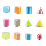 3D Geometric Shapes Montessori Toys for Kids Home School Supplies Babies