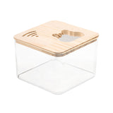 Maxbell Maxbell Hamster Sand Bath Box Habitat Decor Pet Toilet for Ferret Hedgehog Squirrels square