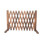 Maxbell 2xExpandable Wood Fence Foldable Garden Screen Panel for Yard Courtyard Home
