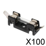 Maxbell 100xCar Audio AGU Fuse Holder Fuseholder Inline Zin Plated 30A 250V