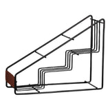 Maxbell Coffee Syrup Rack Display for dressing Shelf Black Easily Install Organizer Trapezoidal 3 Grids