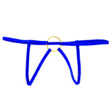 Maxbell Mens Sexy Elastic Hollow-out Underwear T-back G-string Jockstrap Blue - Aladdin Shoppers