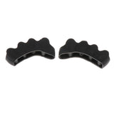 Maxbell Maxbell 1 Pair Silicone Toe Separators Spacers for Nail Art Pedicure Relaxing Toes Black