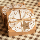 Maxbell Phenovo Kraft Paper Blank Card DIY Gift Tags Pentagram Label 100pcs