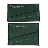 Maxbell 2 Pcs Pocket Canvas Spanner Wrench Tool Roll Up Storage Bags Organizer Case