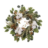 Maxbell Maxbell Artificial Eucalyptus Wreath Front Door Wedding Artificial Flower Hydrangeas