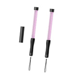 Maxbell 2 Pieces Fitness Ropeless Battle Ropes Tool Comfortable Grip Battle Exercise Pink