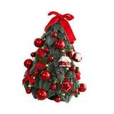 Maxbell Tabletop Christmas Tree with Lights Decoration for Fireplace Holiday Bedroom Style A