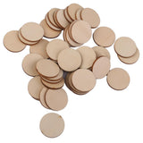 Maxbell 8xUnfinished wood circles Round Shape Pieces For Scrapbooking 25pcs 50mm