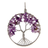 Maxbell Wire Tree of Life Healing Crystal Natural Gemstone Pendant For Necklace - Aladdin Shoppers
