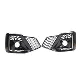 Maxbell Front Bumper Fog Light Covers for LH Rh Side Lamp Grills for Audi