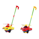 Maxbell 2x Push Along Toy with Music Motor Skills Push Toy for Age 1-3 Children Kids