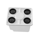 Maxbell Growing Dutch Barrels Deep Water Culture for Greenhouse Soilless Cultivation white with4 hole lid