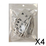 Maxbell 4xPiano Sticker for Beginner Reusable for Piano Room Practicing Taking Lessons black