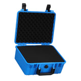 Maxbell Toolbox Storage Case with Sponge Tool Organizer for Hobby or Craft Workplace Blue