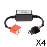 Maxbell 4xCar H4 LED Headlight Lamp Canbus Decoder DRL Anti-Flicker Load Resistor