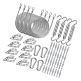 Maxbell Shade Hardware Kit for Square and Rectangle Sun for Backpacking Patio 84pcs