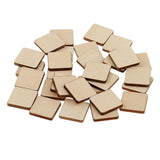 Maxbell Multiple Shape MDF Unfinished Wooden Pieces Blank Plaque DIY Craft 60 Pieces