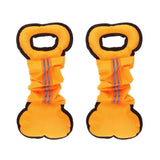 Maxbell Maxbell 2Pcs Bone Type Dog Bite Tug Pillow Durable Exercise Training Toys Orange