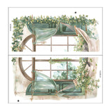 Maxbell Window Floral Decal Wall Art DIY Home Wall Art for Playroom Bathroom Nursery