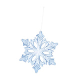 Christmas Decoration Charms Snowflake Hanging Ornament for Bedroom Home Wall Blue