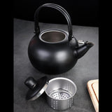 Maxbell Maxbell Coffee Pot with Anti Scald Handle Gifts Camping Portable Garden Water Boiler 1L Black