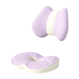 Maxbell Low Back Pillow Chair Cushion and Donut Pillow Hemorrhoid Tailbone Cushion Violet