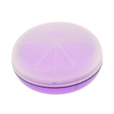 Maxbell Maxbell Travel Round Dispenser Pill Case Box Medicine Tablet Organizer 3 Slot Purple