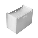Maxbell Accordian File Organizer Expanding Filing Box Expanding File Folder for Home Gray