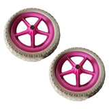 Maxbell 1 Pair Balance Bike Replacement Wheels Noise Reduction Bicycling Lightweight Pink
