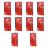 Maxbell 50 Pieces Generic Car Reflectors Sturdy Professional for Pickup Trailer Red