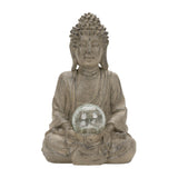 Maxbell Buddha Statue with Light Collectible Figurine for Living Room Indoor Bedroom