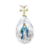 Maxbell 4x1pc Fashion Crystal Pendant Elegant Gift Christian Necklace Anniversary Gift Maria