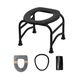 Maxbell Elderly Squat Toilet Seat Stool Potty Chair Stable Bottom Camp Travel Toilet without bucket