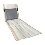 Maxbell Portable Folding Camping Chair Compact Sturdy Wear Resistant Mesh Lawn Chair Beige White