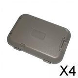 Maxbell 4xBank Card Holder Portable Card Case Wallet for ID Card Credit Cards Protector Gray