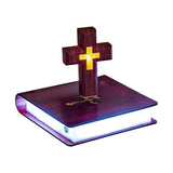 Maxbell Magnetic Levitating Cross Light Ornament Night Light for Home Bedroom Office Style B
