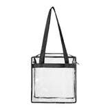Maxbell Stadium Approved Cosmetic Handbag PVC Clear Tote Bag for Travel Beach