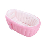 Maxbell Inflatable Baby Bathtub Baby Pool Foldable Portable Shower Basin for Newborn Pink