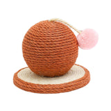 Maxbell Maxbell Sisal Scratching Toy Interactive Toy Rest Grind Claw Cat Scratcher Ball Brown