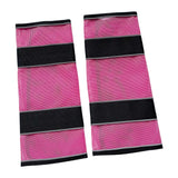 Maxbell 2Pcs Horse Fly Boots Large Breathable Fly Leggings for Jumping Sports Riding Pink