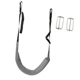 Maxbell Back Traction Belt Back Support Portable Soft Care Lumbar Traction Belt with Buckle Grey