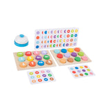 Maxbell Colored Battle Game Wooden Toy Preschool Toy for Ages 3 Year Old+ Kids