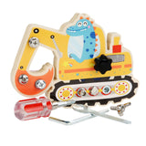 Maxbell Wood Screwdriver Busy Board Montessori Educational Toy for Kids Holiday Gift Digger